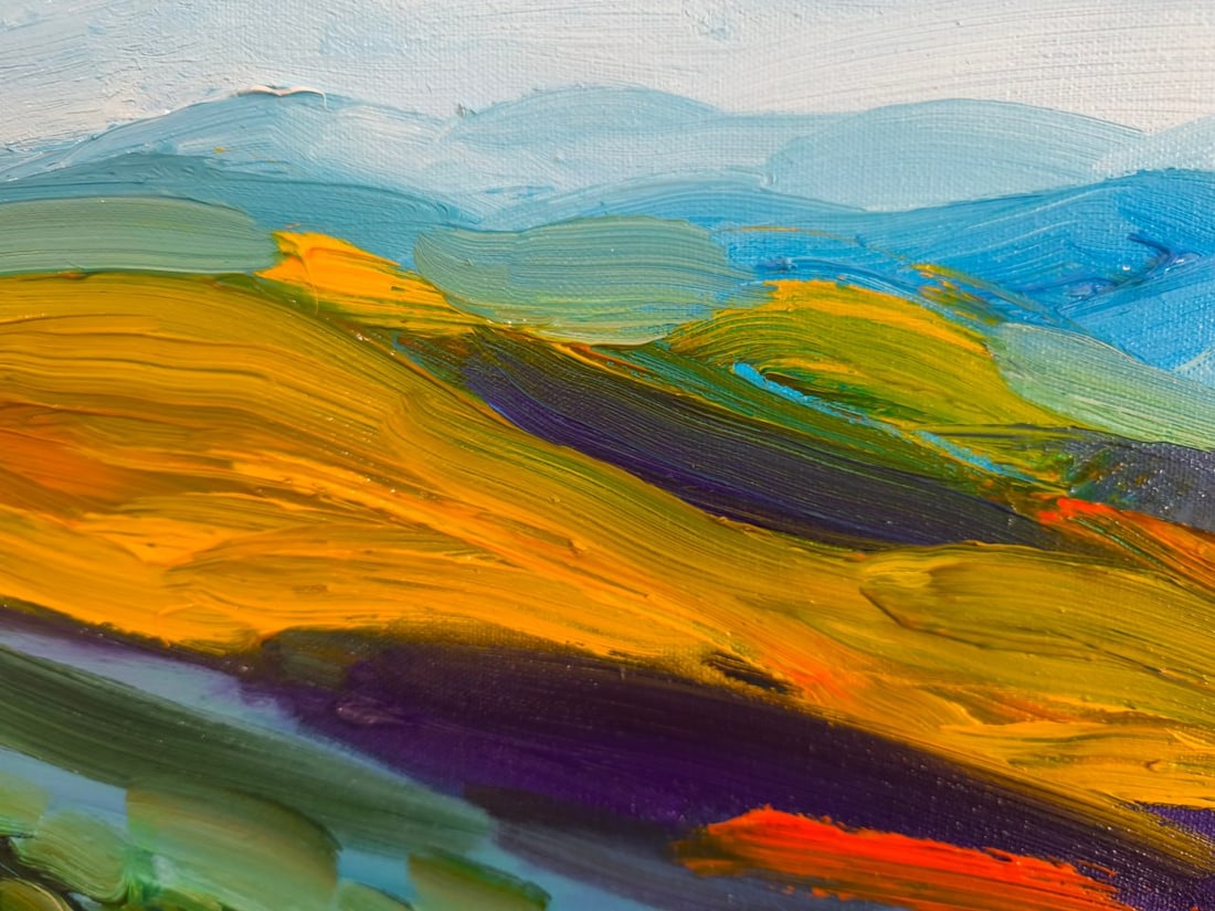 Landscape Oil painting Under the Sky Nina L - 3