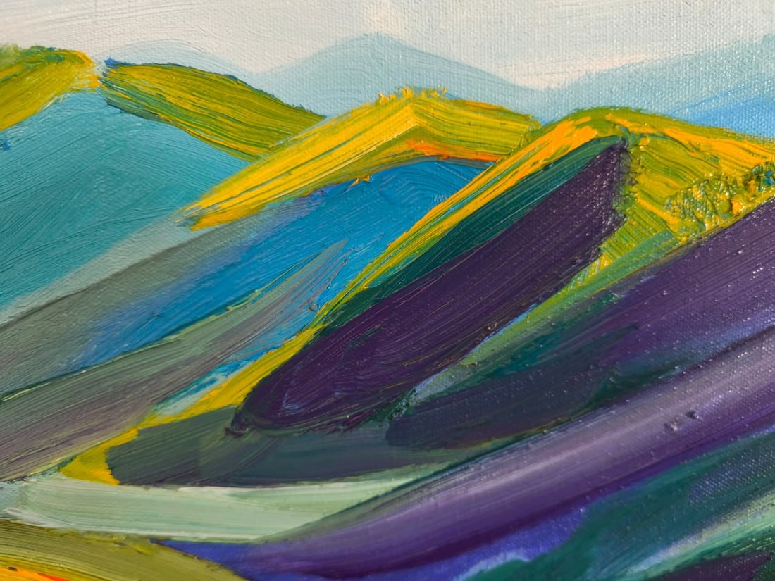 Landscape Oil painting Under the Sky Nina L - 5