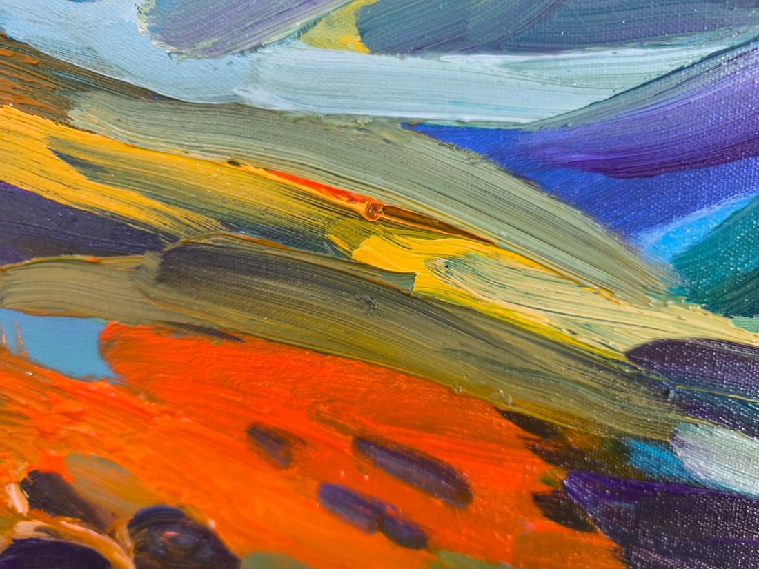 Landscape Oil painting Under the Sky Nina L - 6