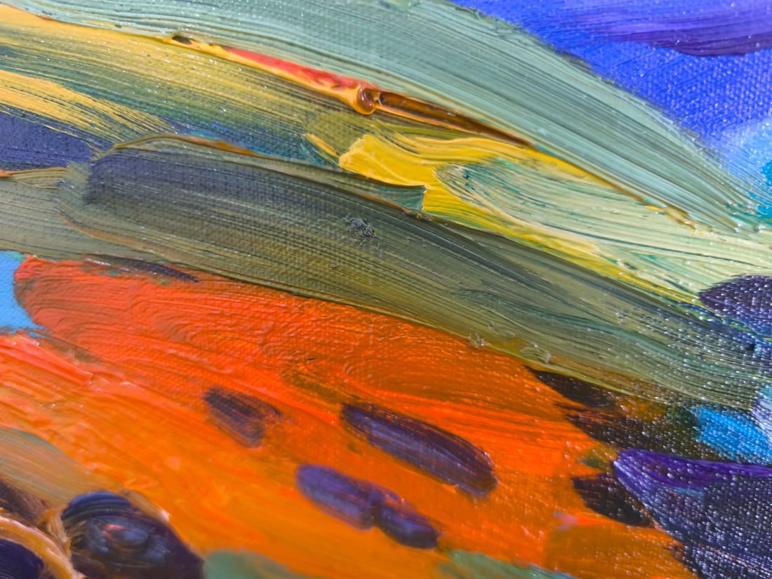Landscape Oil painting Under the Sky Nina L - 7
