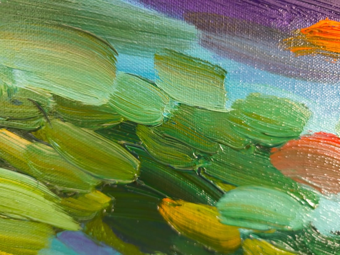 Landscape Oil painting Under the Sky Nina L - 8