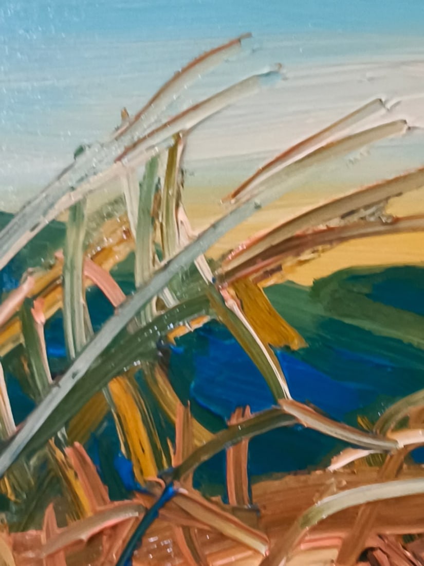 Landscape Oil painting Field Nina L - 3