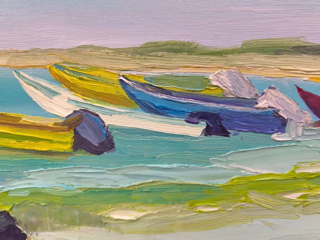Landscape Oil painting Coastline Nina L - 3
