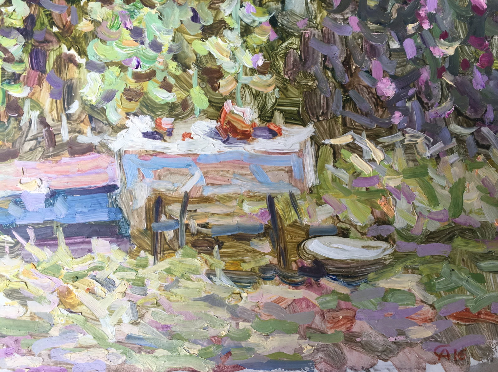 Oil painting Patio Sergey Ivanovich - 5