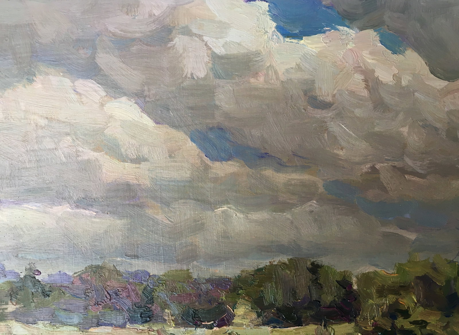 Oil painting cloudy weather Sergey Ivanovich - 4