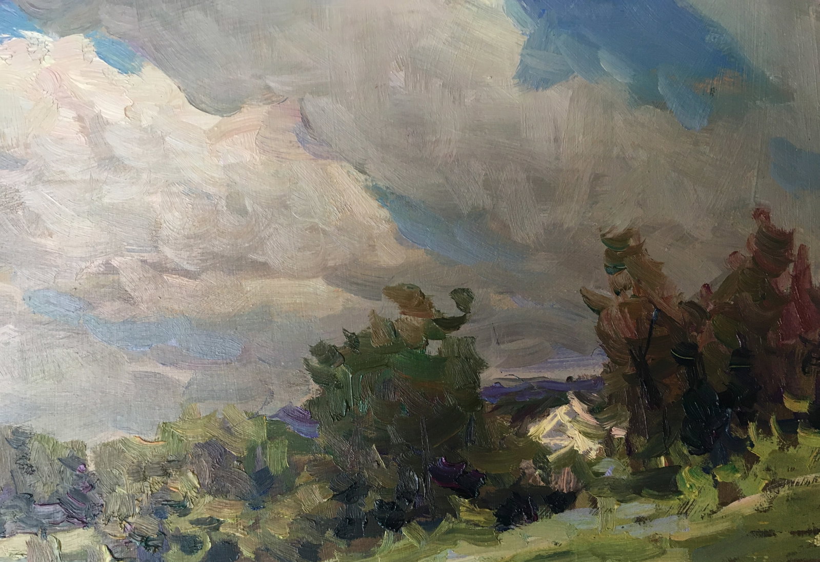 Oil painting cloudy weather Sergey Ivanovich - 5