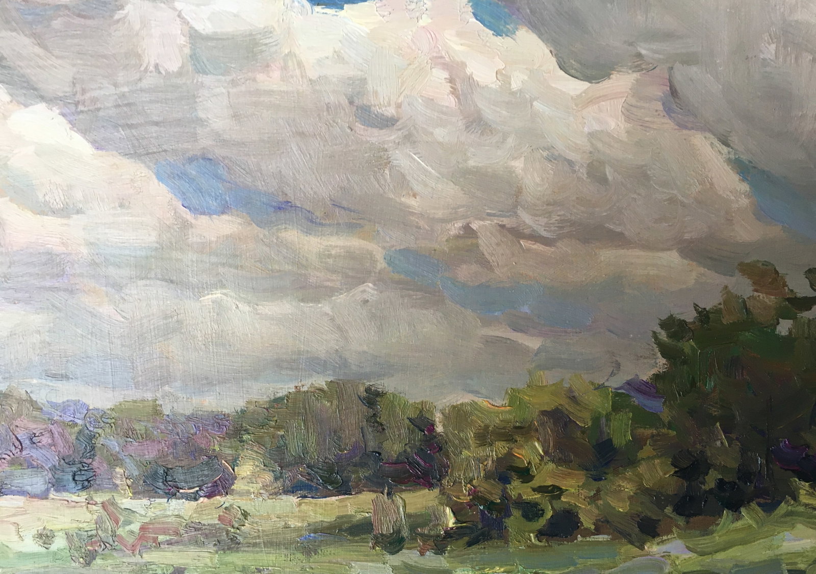 Oil painting cloudy weather Sergey Ivanovich - 7