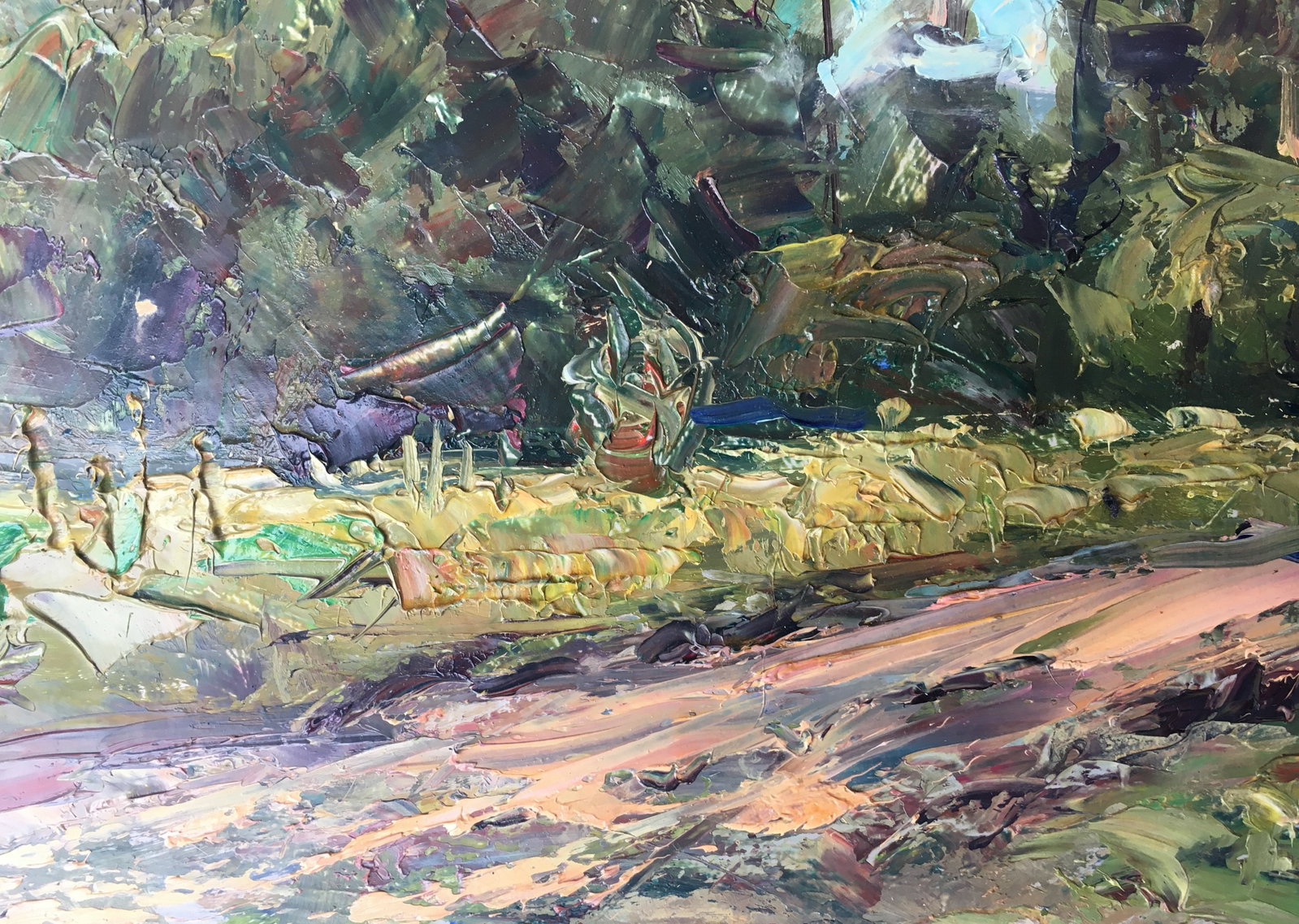 Oil painting entrance to the forest Sergey Ivanovich - 9