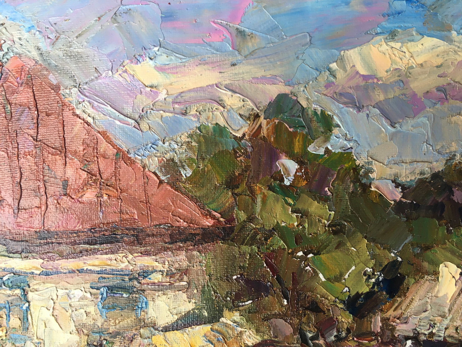 Oil painting rural street Sergey Ivanovich - 3
