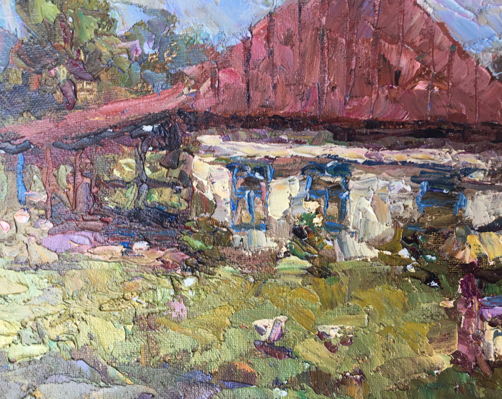 Oil painting rural street Sergey Ivanovich - 6
