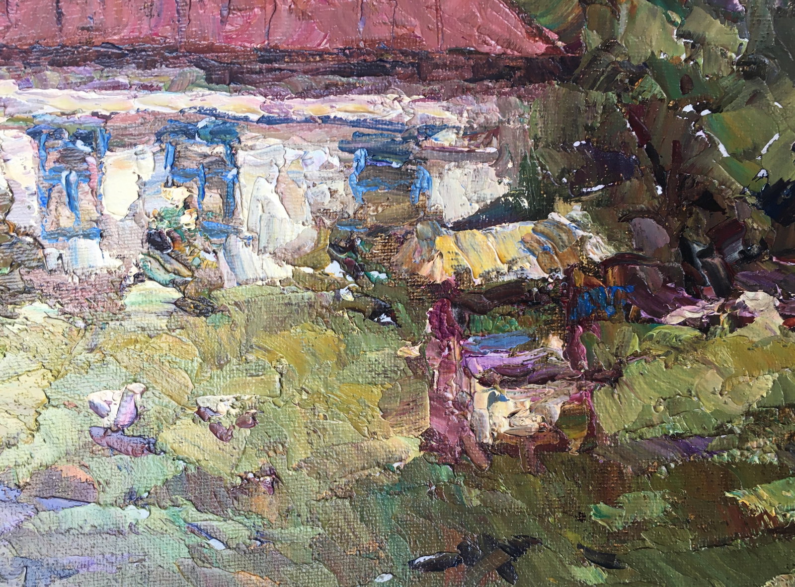 Oil painting rural street Sergey Ivanovich - 7