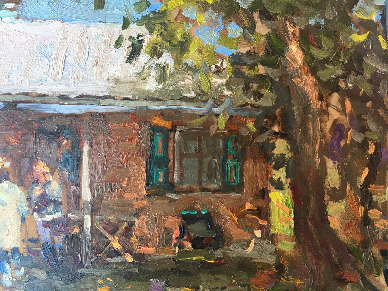 Oil painting Granny's house Sergey Ivanovich - 2
