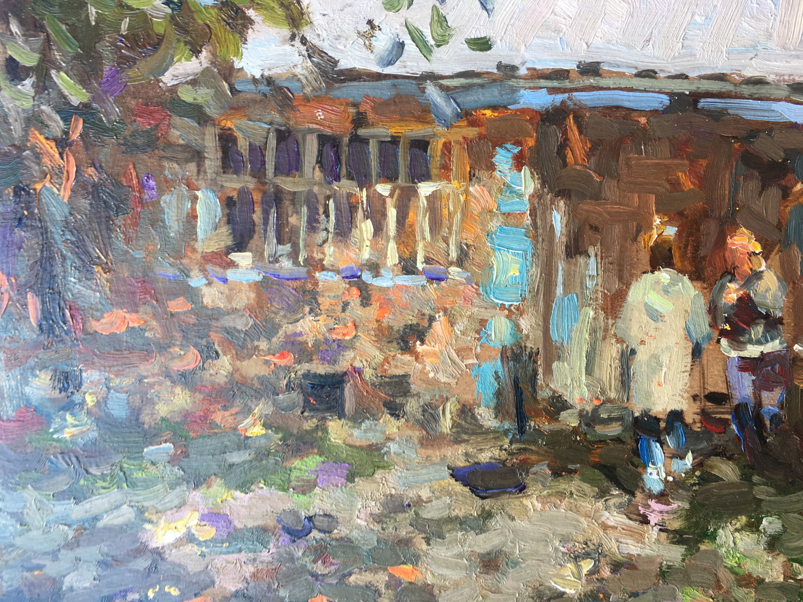Oil painting Granny's house Sergey Ivanovich - 3
