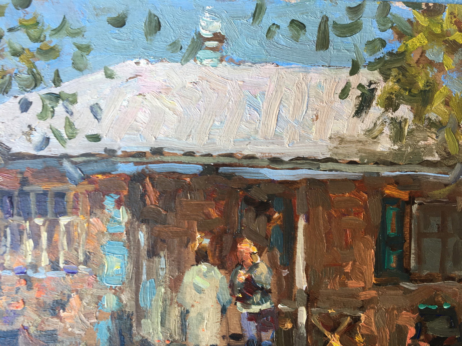 Oil painting Granny's house Sergey Ivanovich - 5