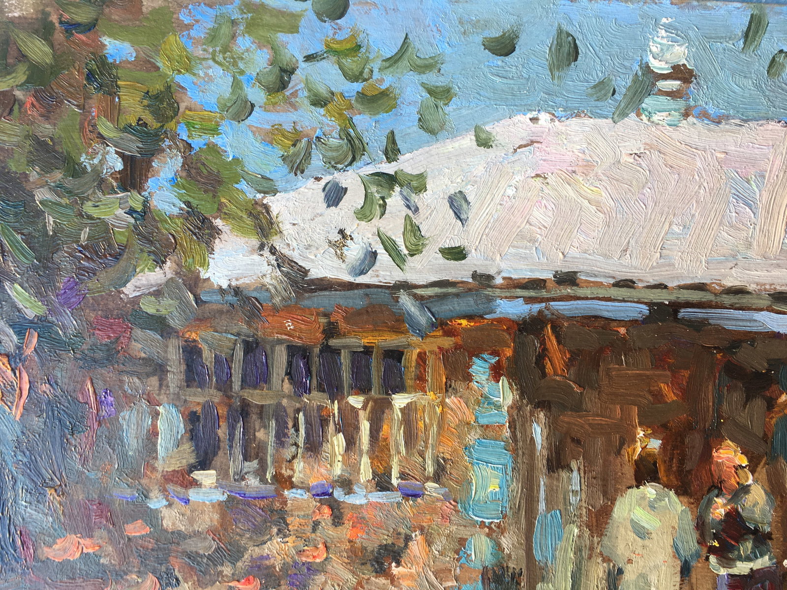 Oil painting Granny's house Sergey Ivanovich - 6