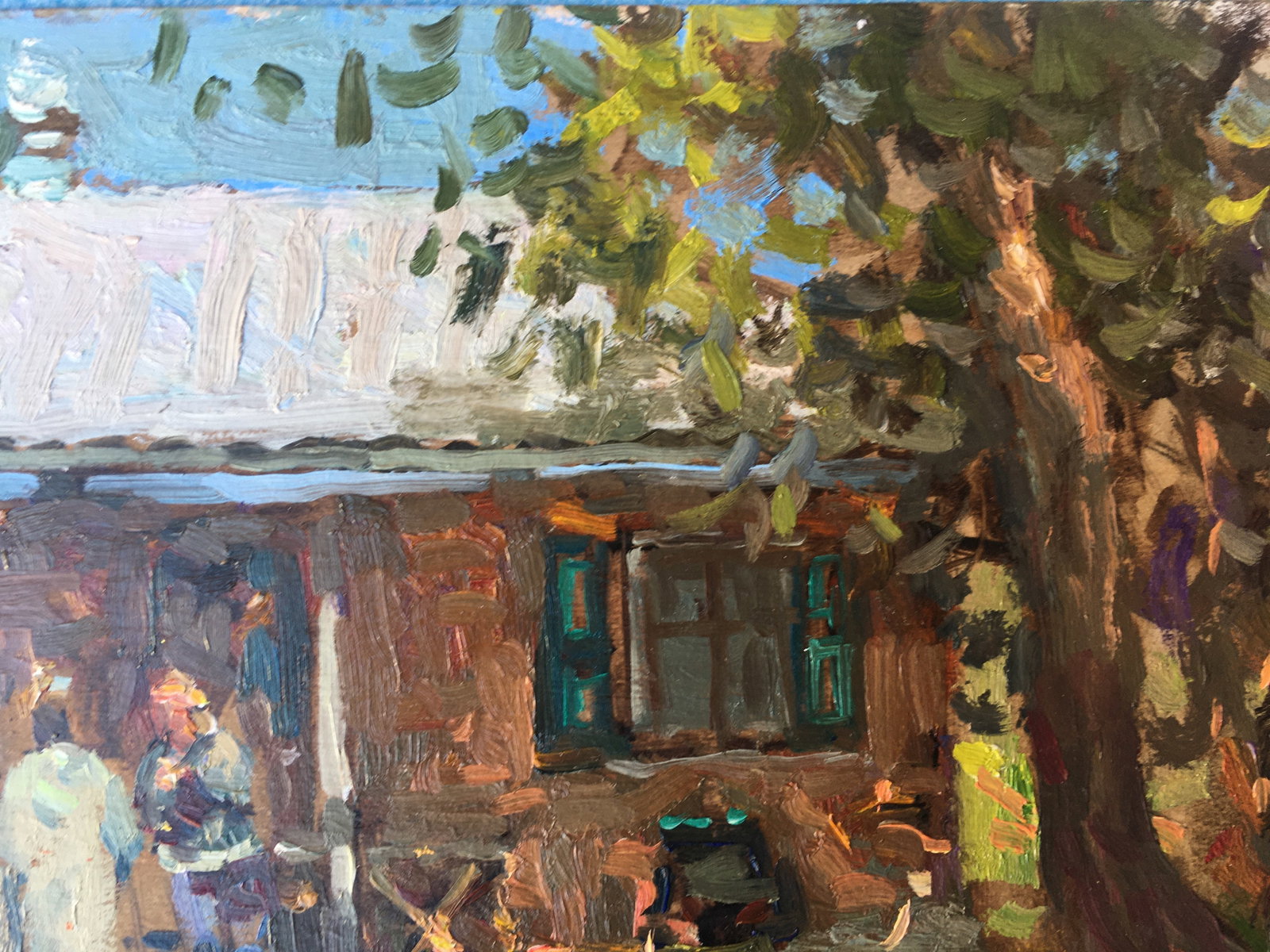 Oil painting Granny's house Sergey Ivanovich - 7