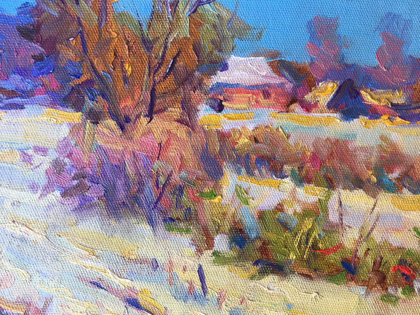Oil painting Deep winter Sergey Ivanovich - 3