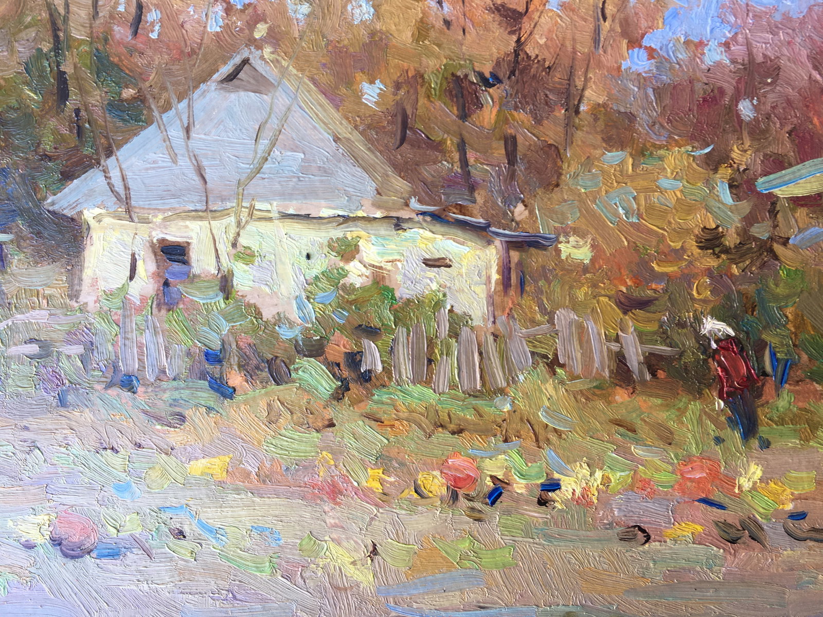 Oil painting Lonely courtyard Sergey Ivanovich - 7