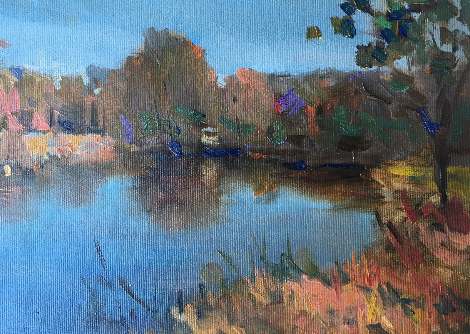 Oil painting Clear river Sergey Ivanovich - 2