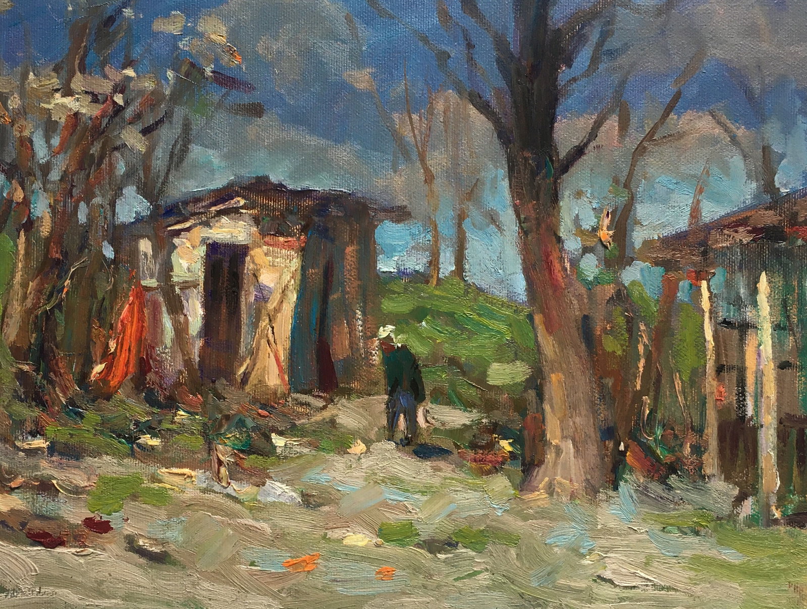Oil painting Granny Sergey Ivanovich: Title: Oil painting Granny Sergey Ivanovich Description: 136ALAA Painter: Sergey Ivanovich Animov Size: 34x27 cm/13,3x10,6 inches Components: canvas, oil Original painting from our collection ERA: