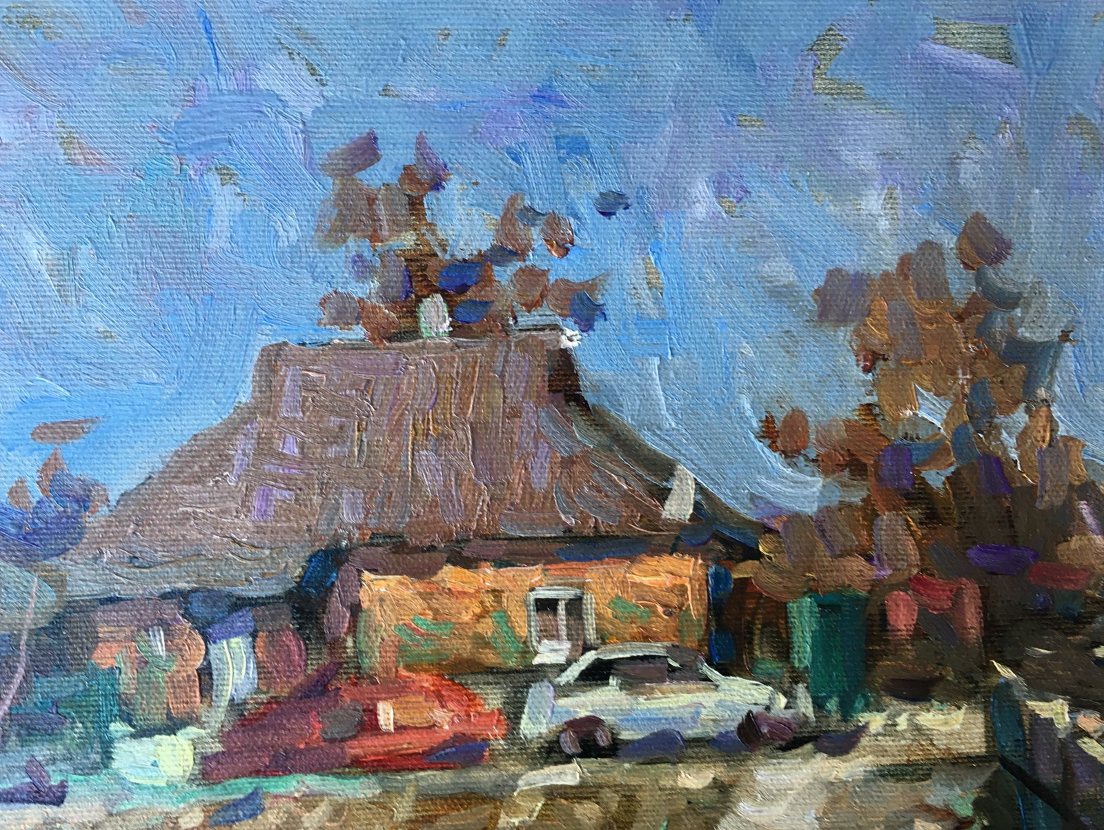 Oil painting Winter evening Sergey Ivanovich - 7