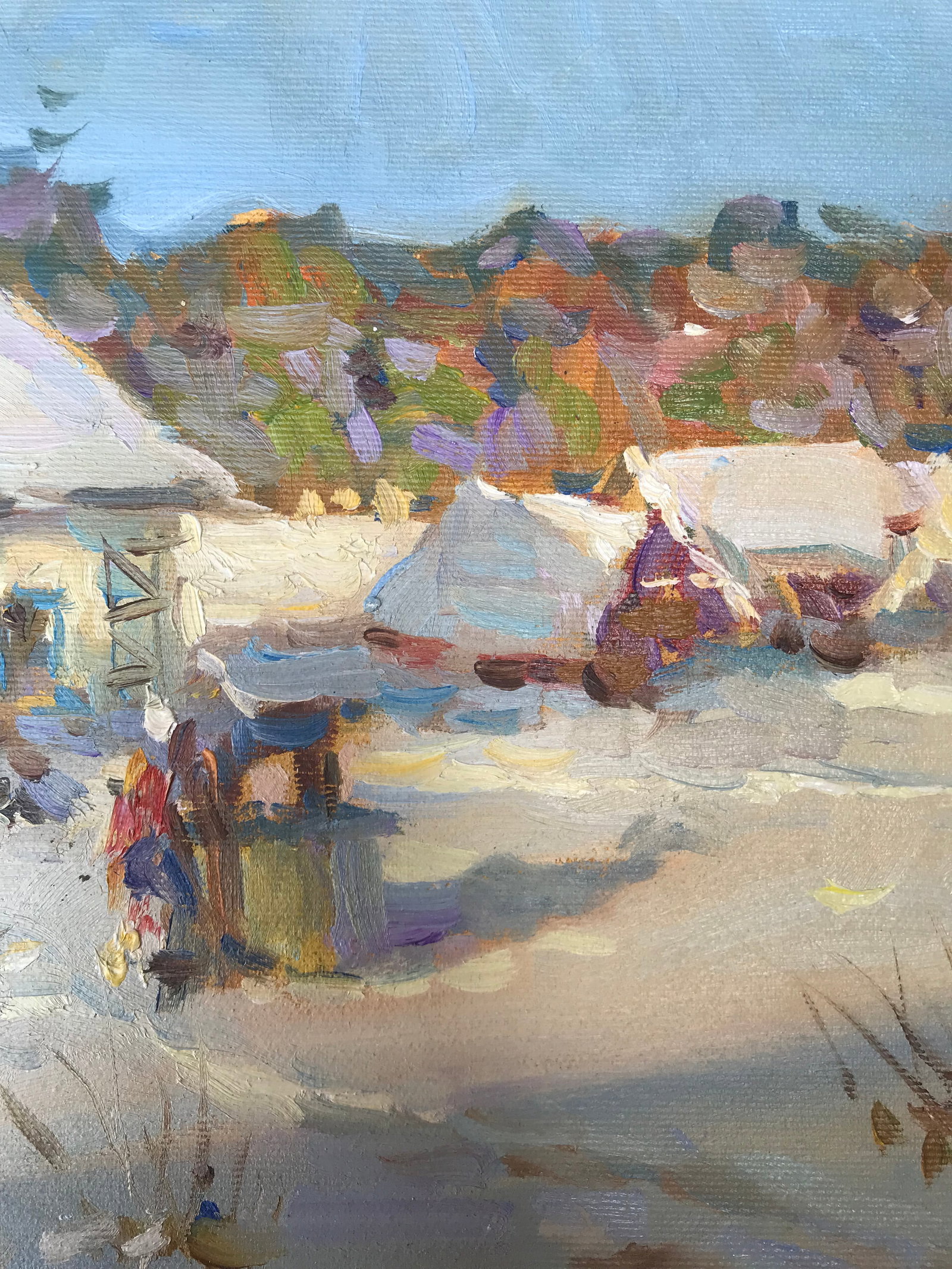 Oil painting Winter affairs Sergey Ivanovich - 5