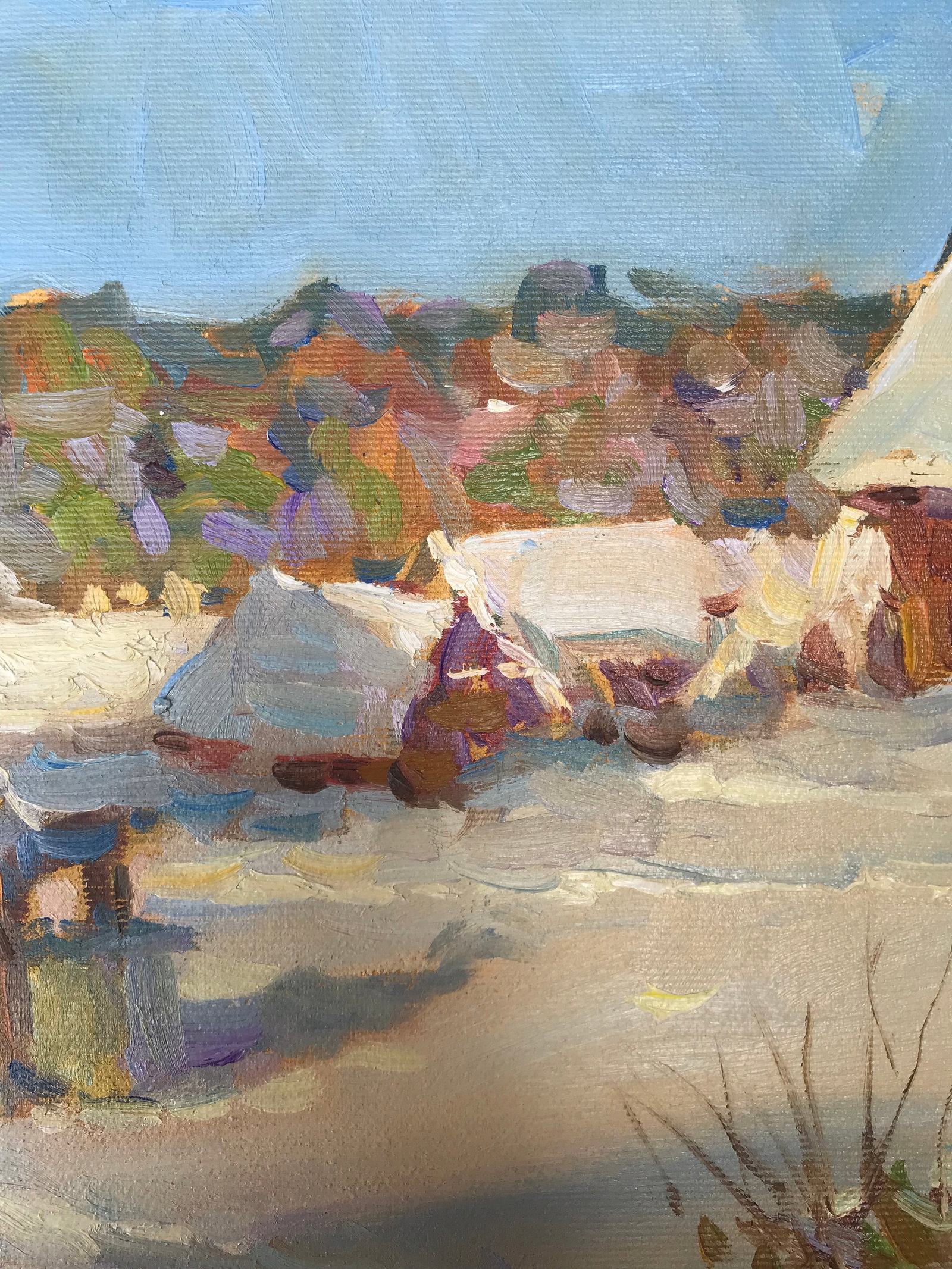 Oil painting Winter affairs Sergey Ivanovich - 6