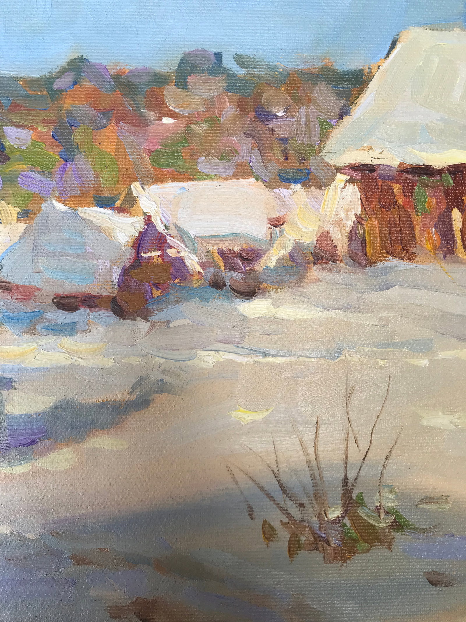 Oil painting Winter affairs Sergey Ivanovich - 8