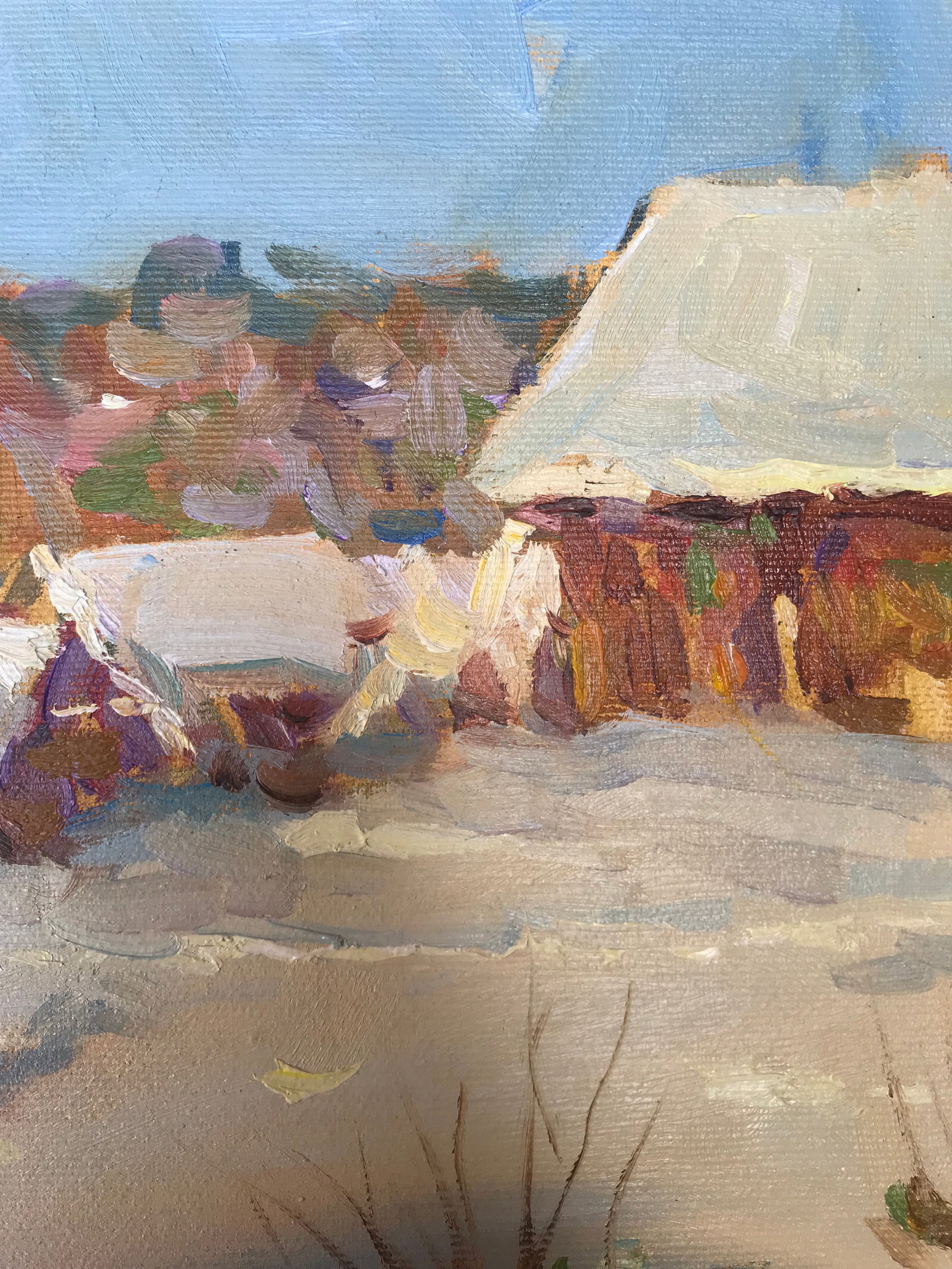 Oil painting Winter affairs Sergey Ivanovich - 9