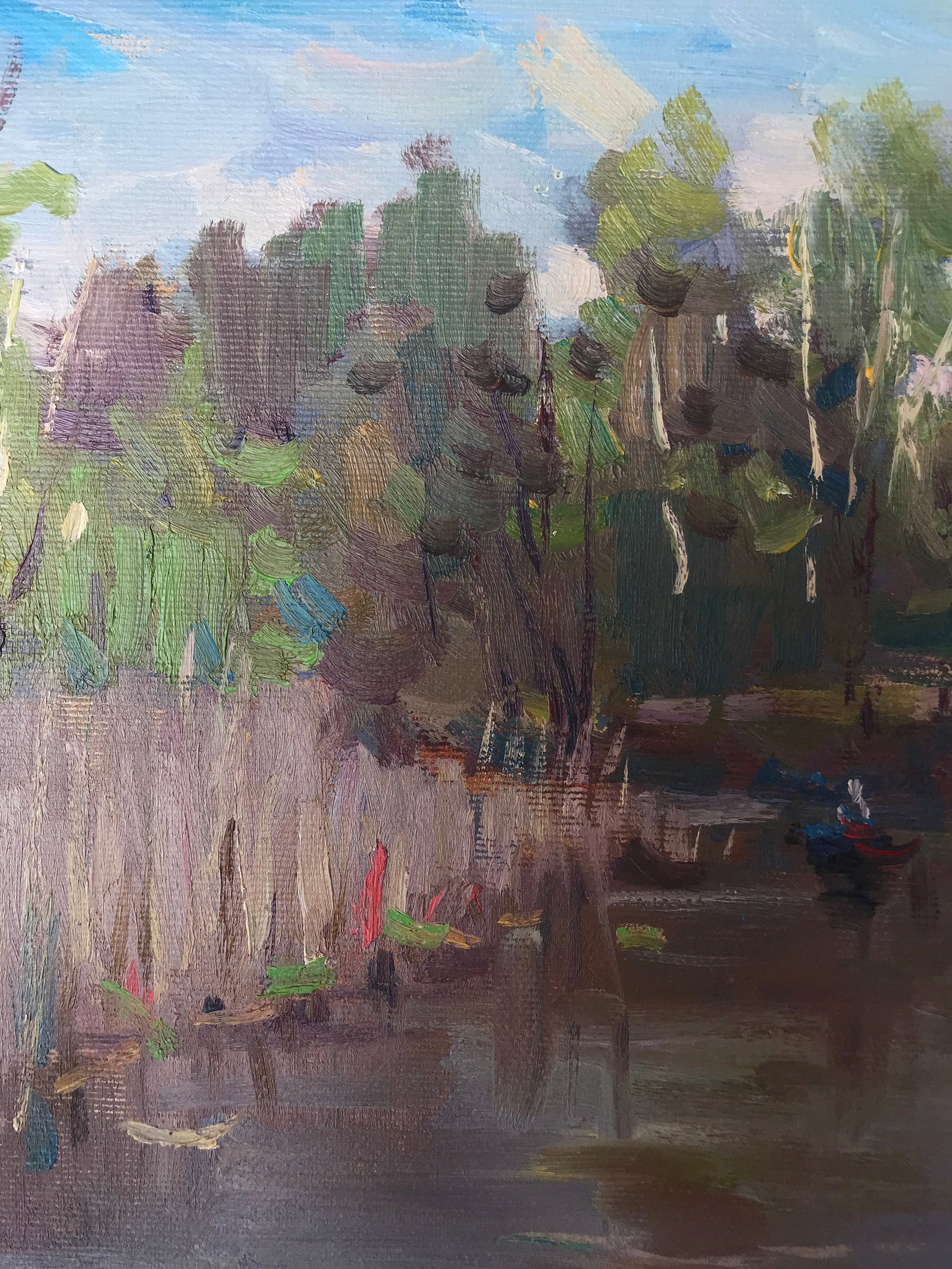 Oil painting swamp vegetation Sergey Ivanovich - 3
