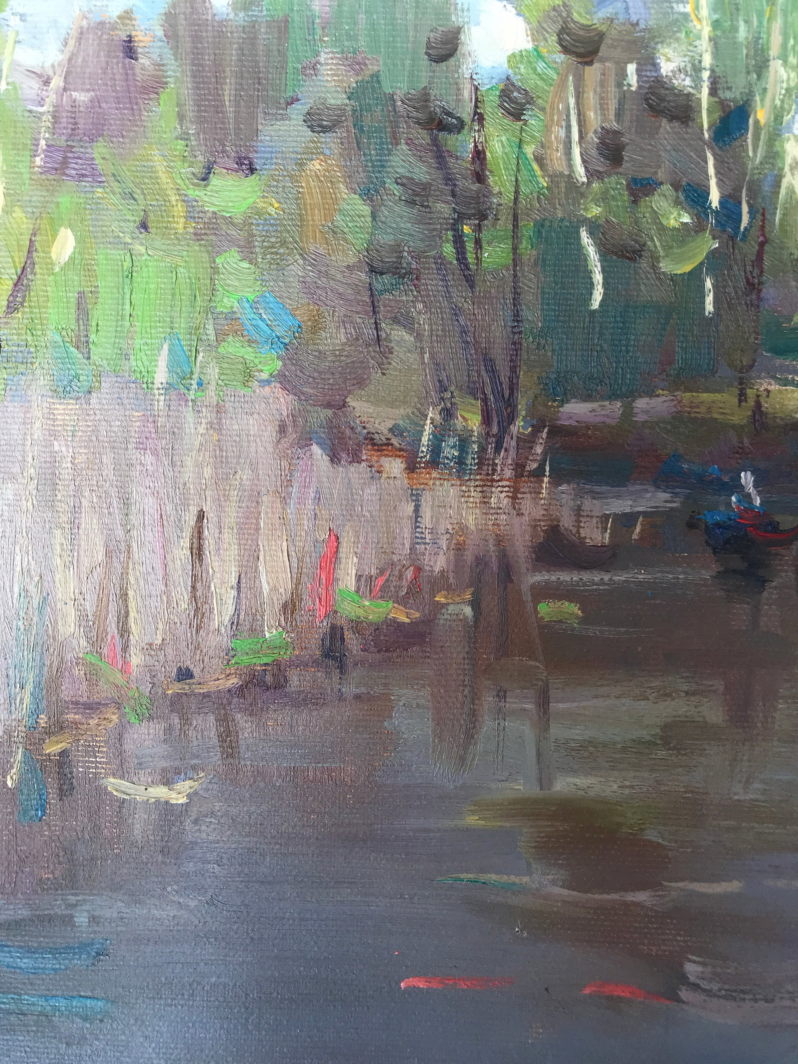 Oil painting swamp vegetation Sergey Ivanovich - 4