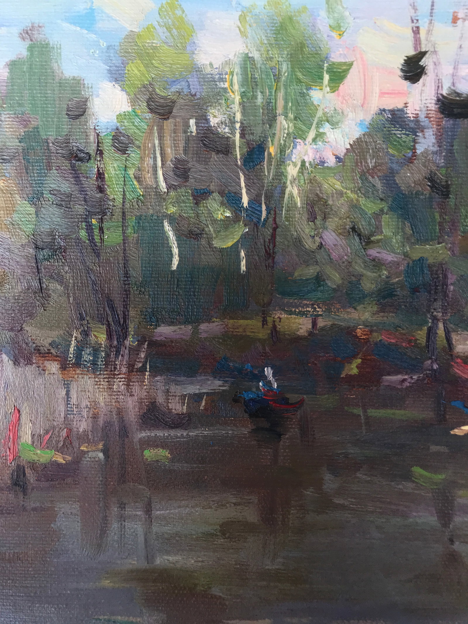 Oil painting swamp vegetation Sergey Ivanovich - 5
