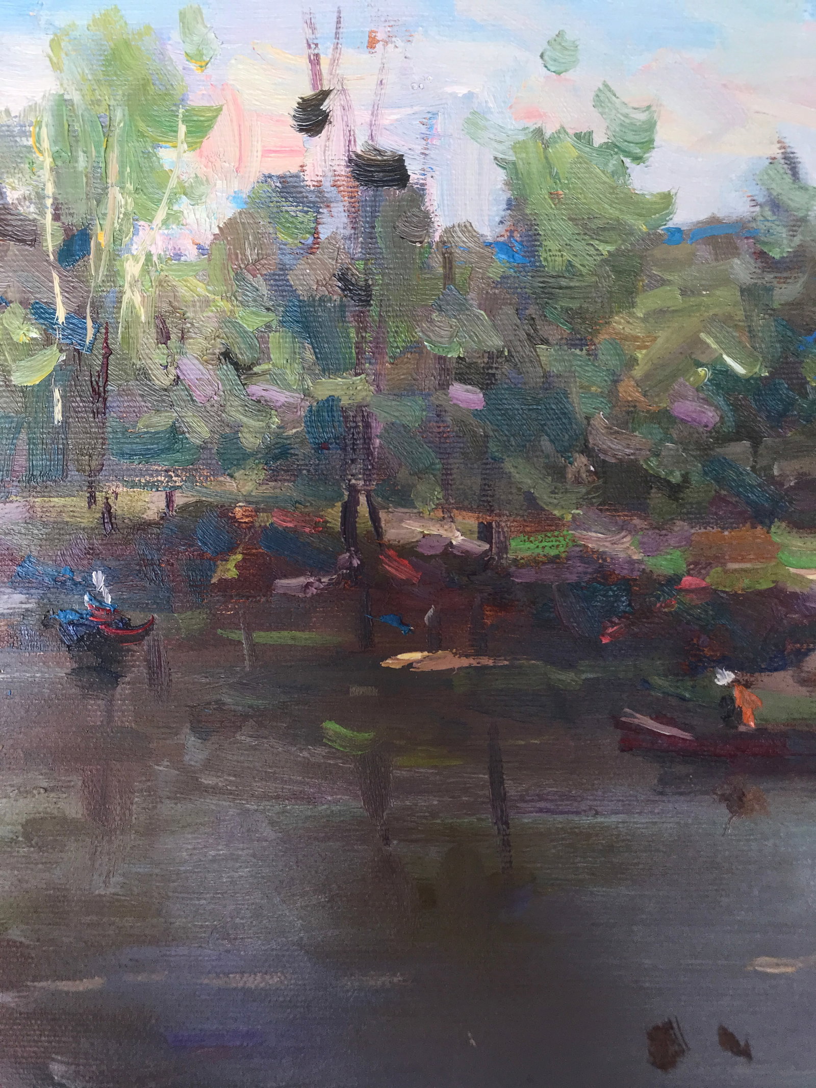 Oil painting swamp vegetation Sergey Ivanovich - 7