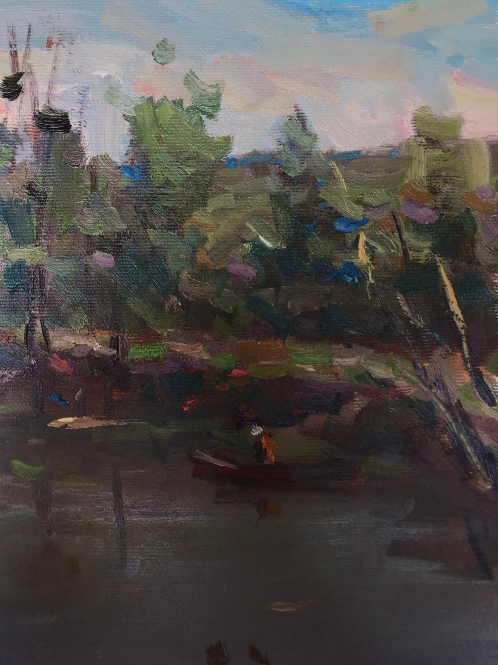 Oil painting swamp vegetation Sergey Ivanovich - 9