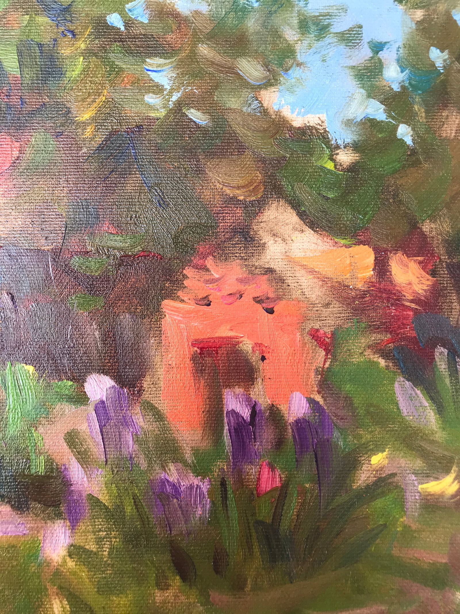 Oil painting in the yard Sergey Ivanovich - 10