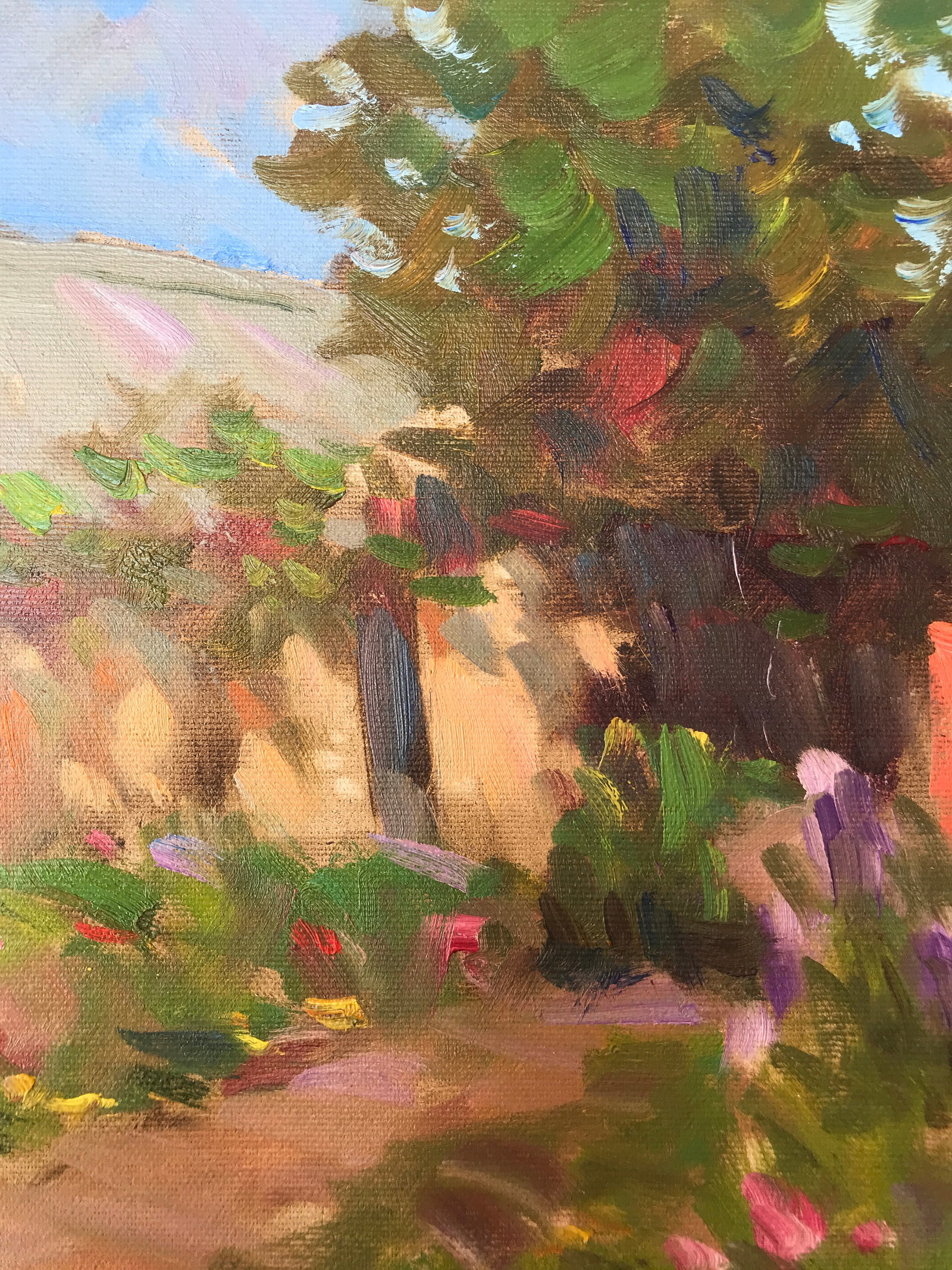 Oil painting in the yard Sergey Ivanovich - 6