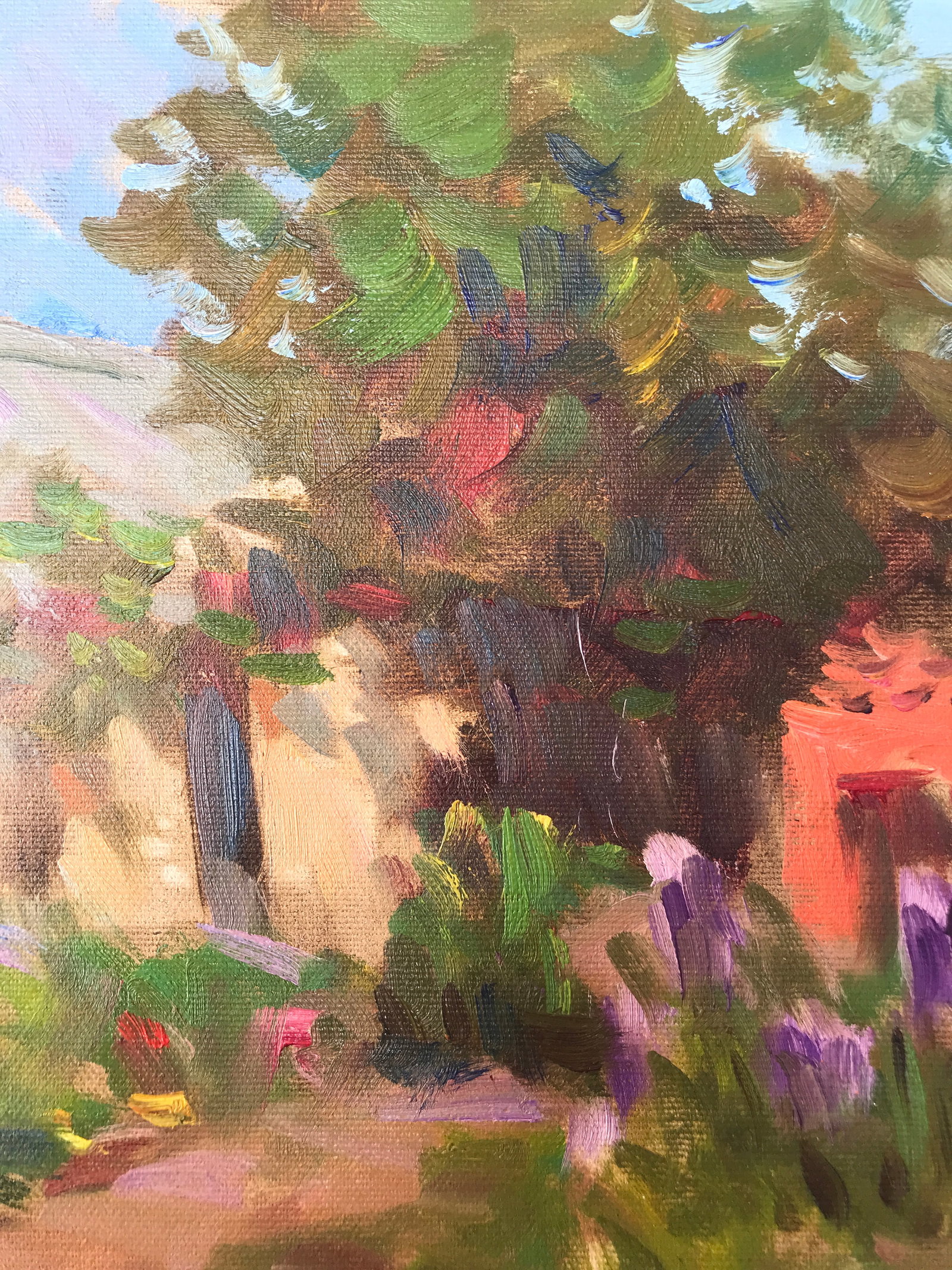 Oil painting in the yard Sergey Ivanovich - 7