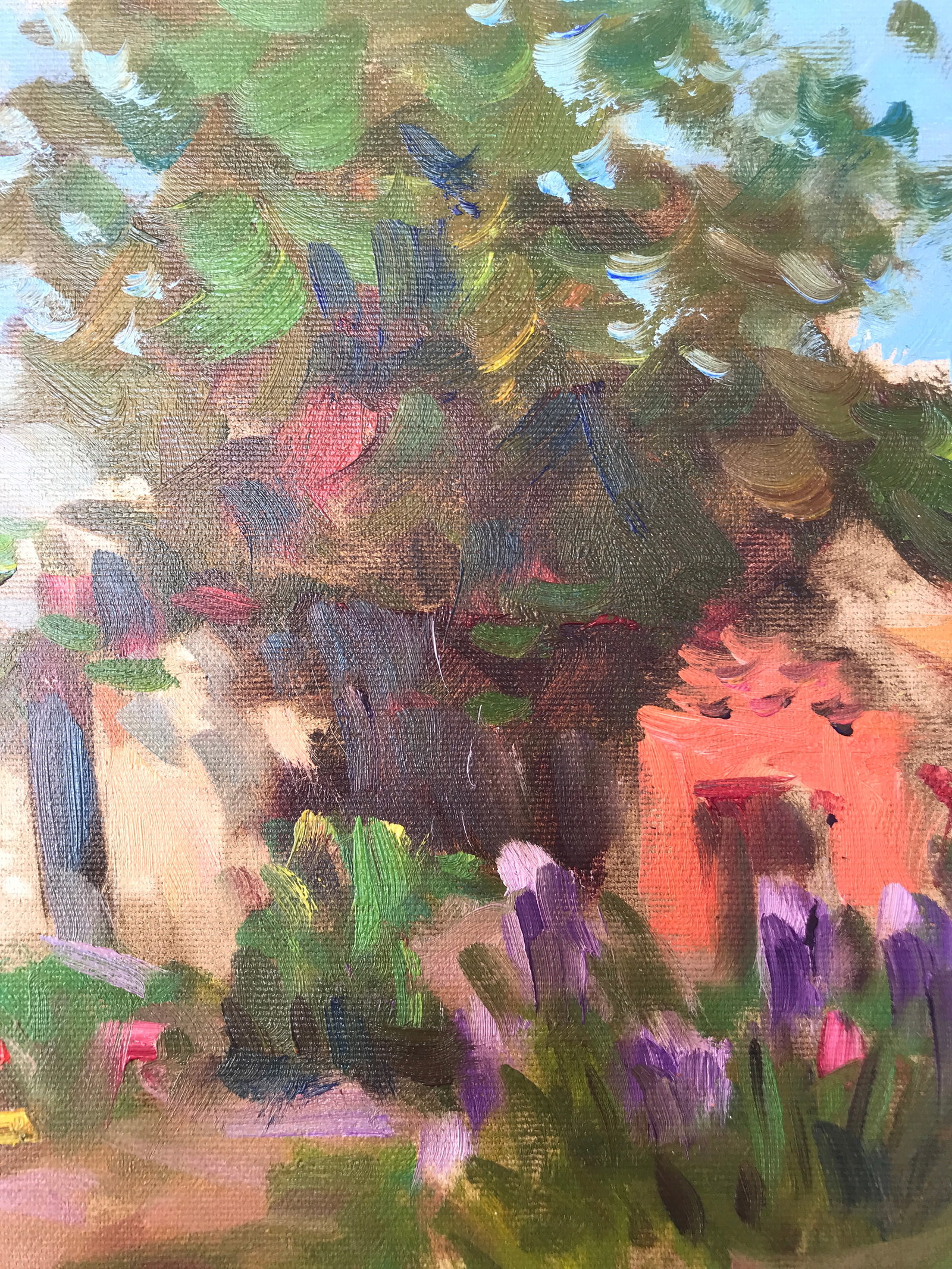 Oil painting in the yard Sergey Ivanovich - 8