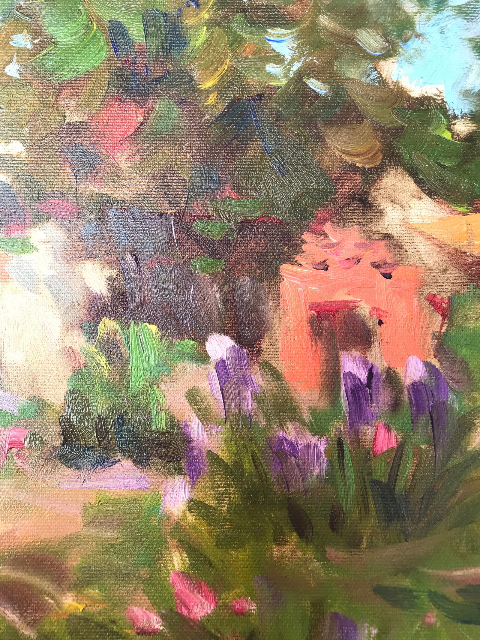 Oil painting in the yard Sergey Ivanovich - 9