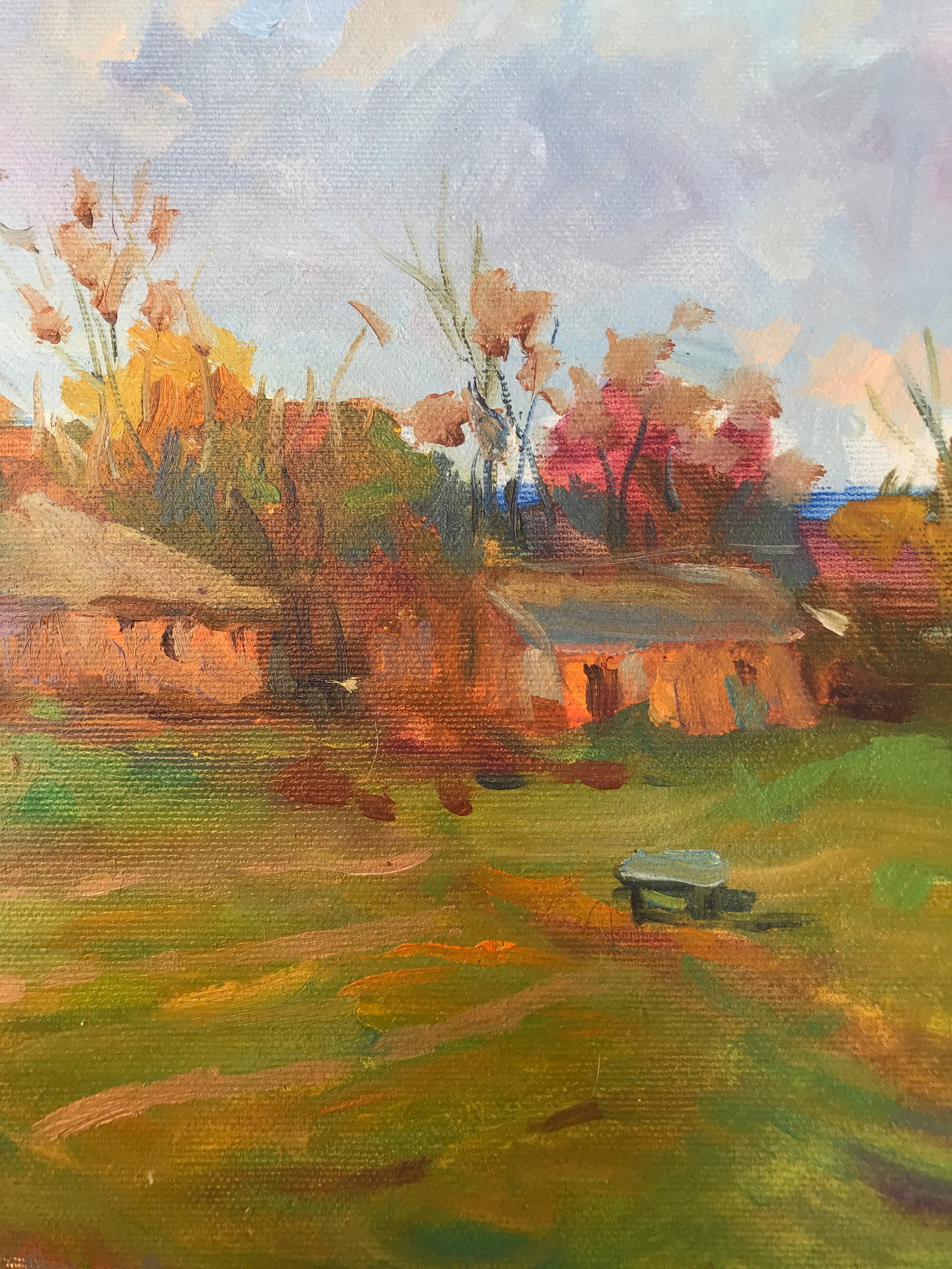Oil painting farm routine Sergey Ivanovich - 10