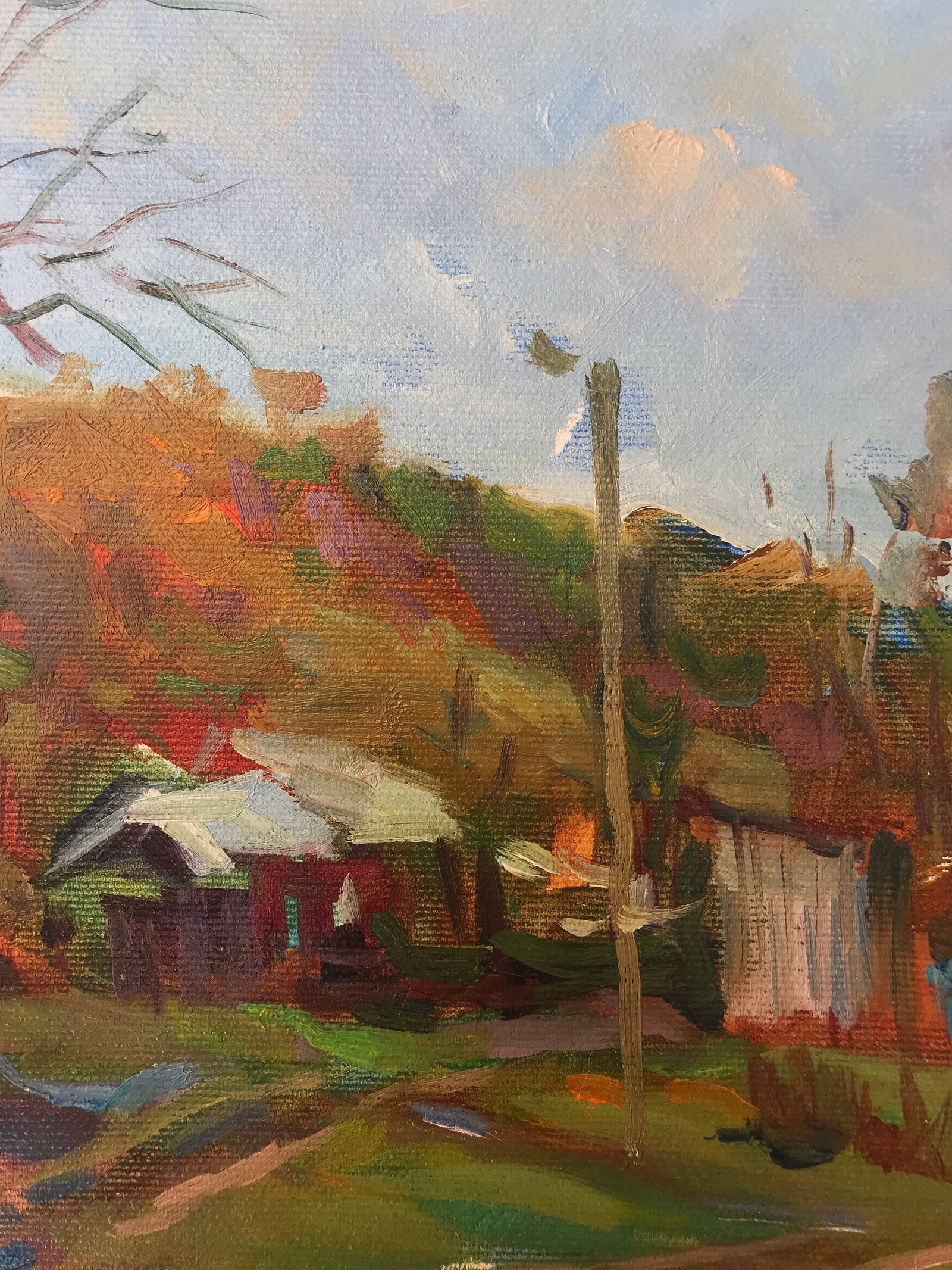 Oil painting farm routine Sergey Ivanovich - 3