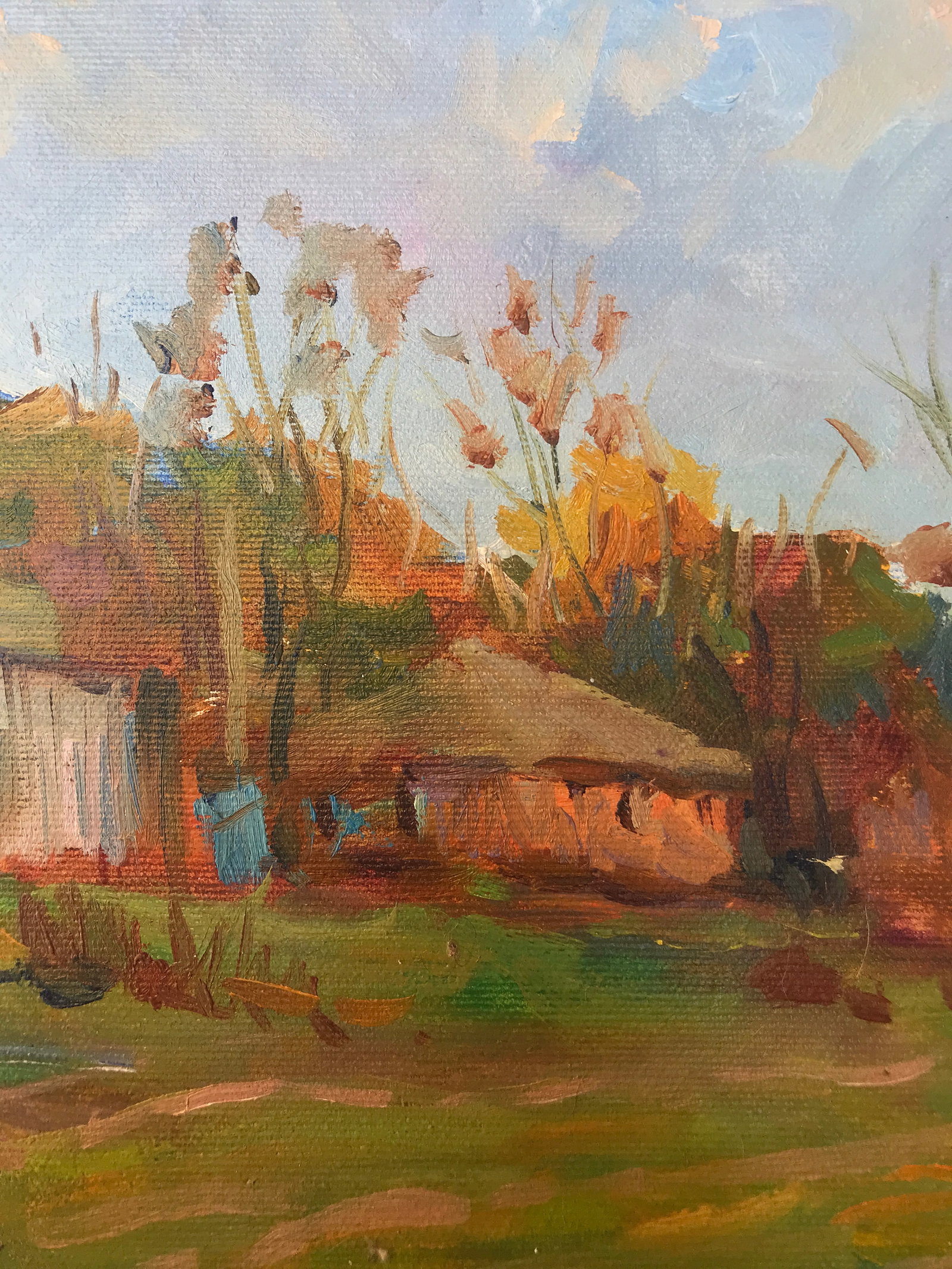 Oil painting farm routine Sergey Ivanovich - 7