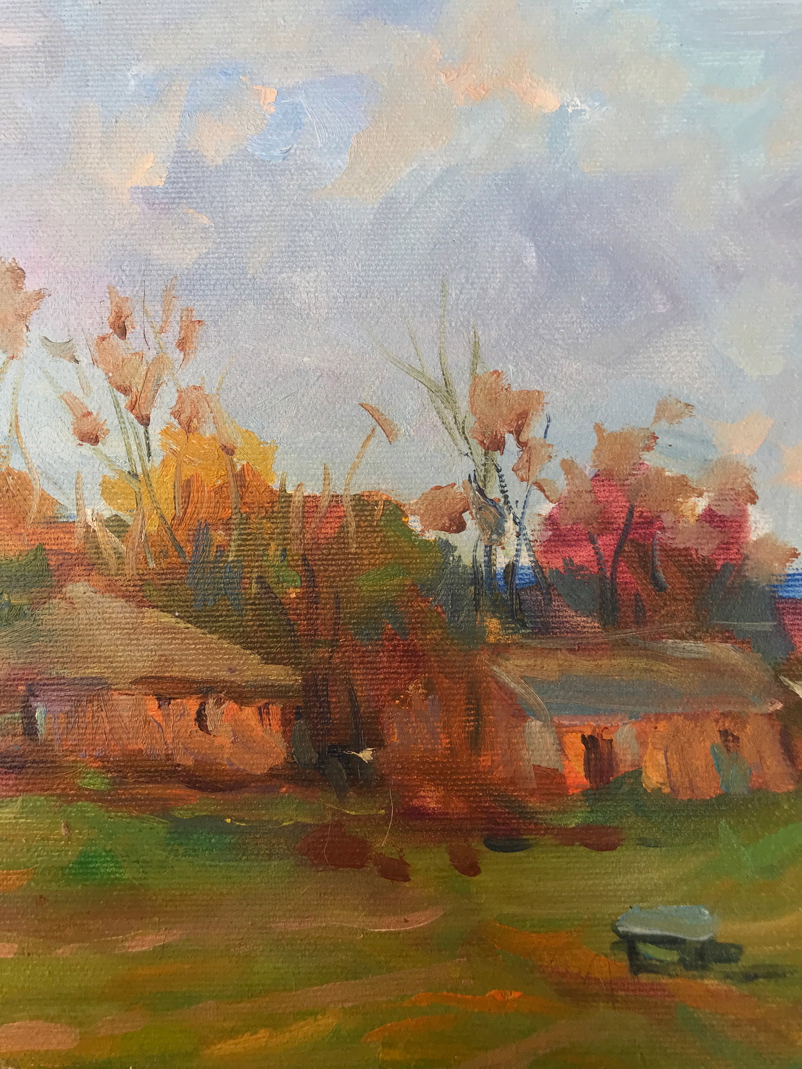 Oil painting farm routine Sergey Ivanovich - 8