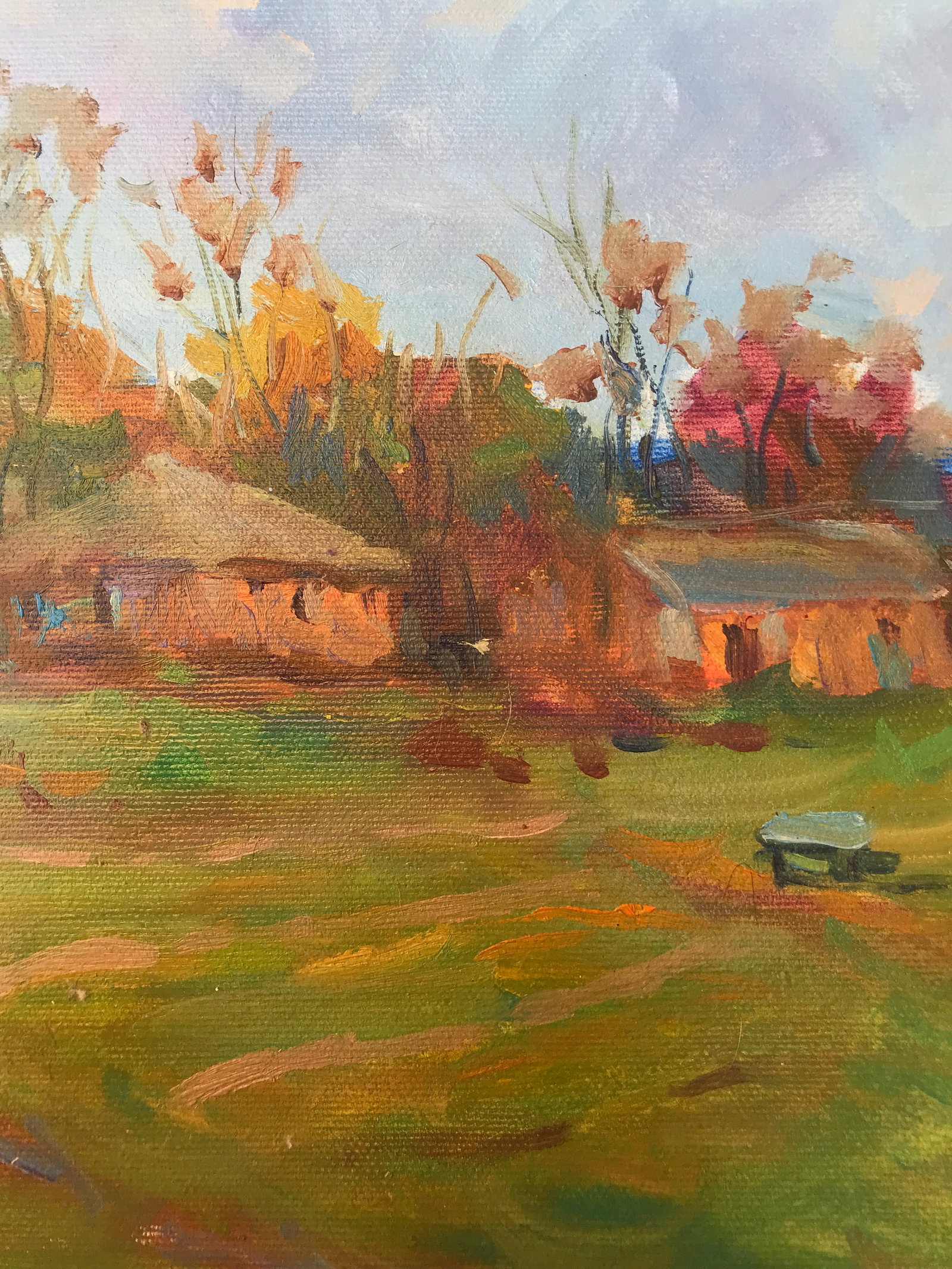 Oil painting farm routine Sergey Ivanovich - 9