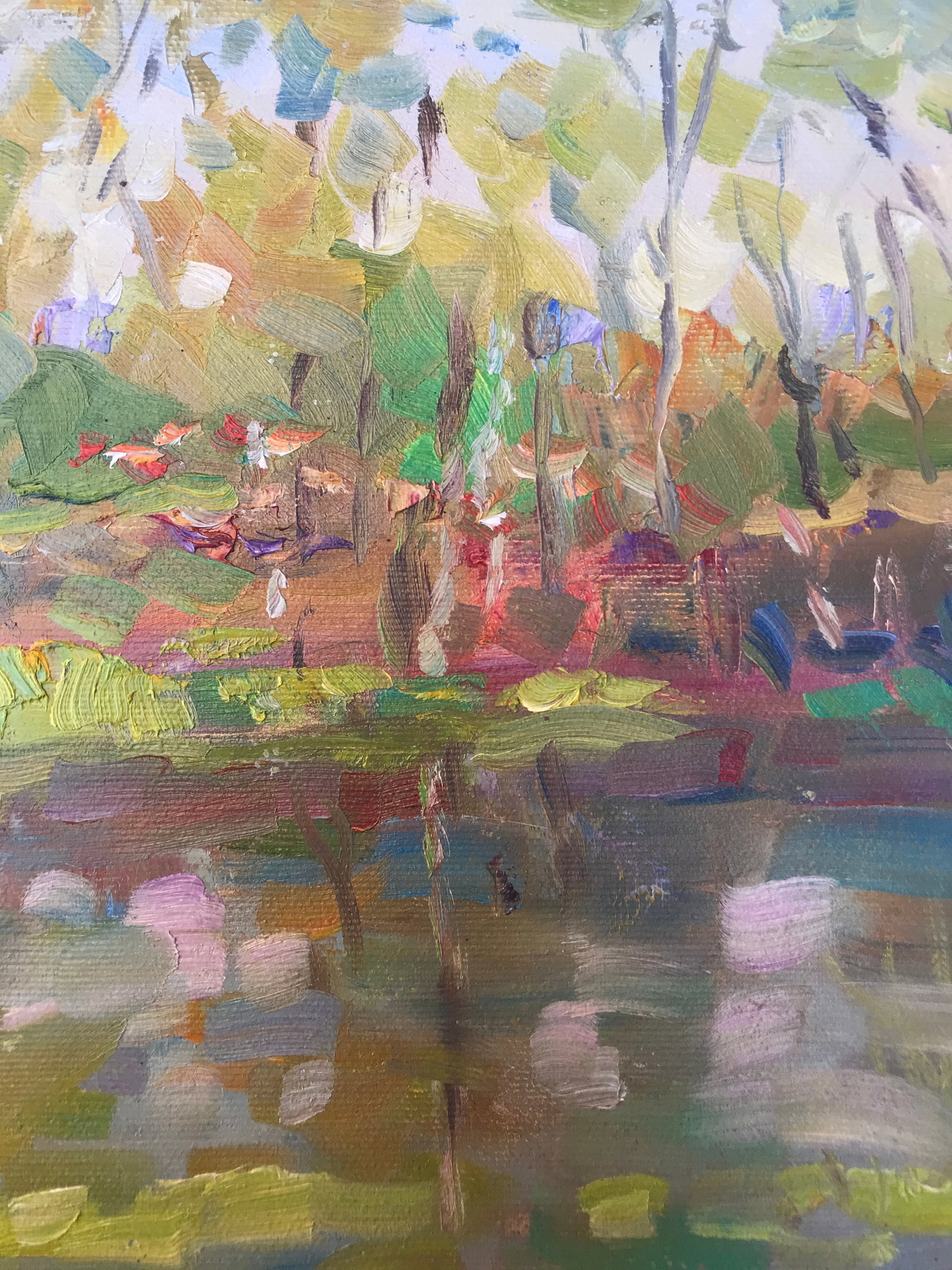 Oil painting leaves fall Sergey Ivanovich - 10
