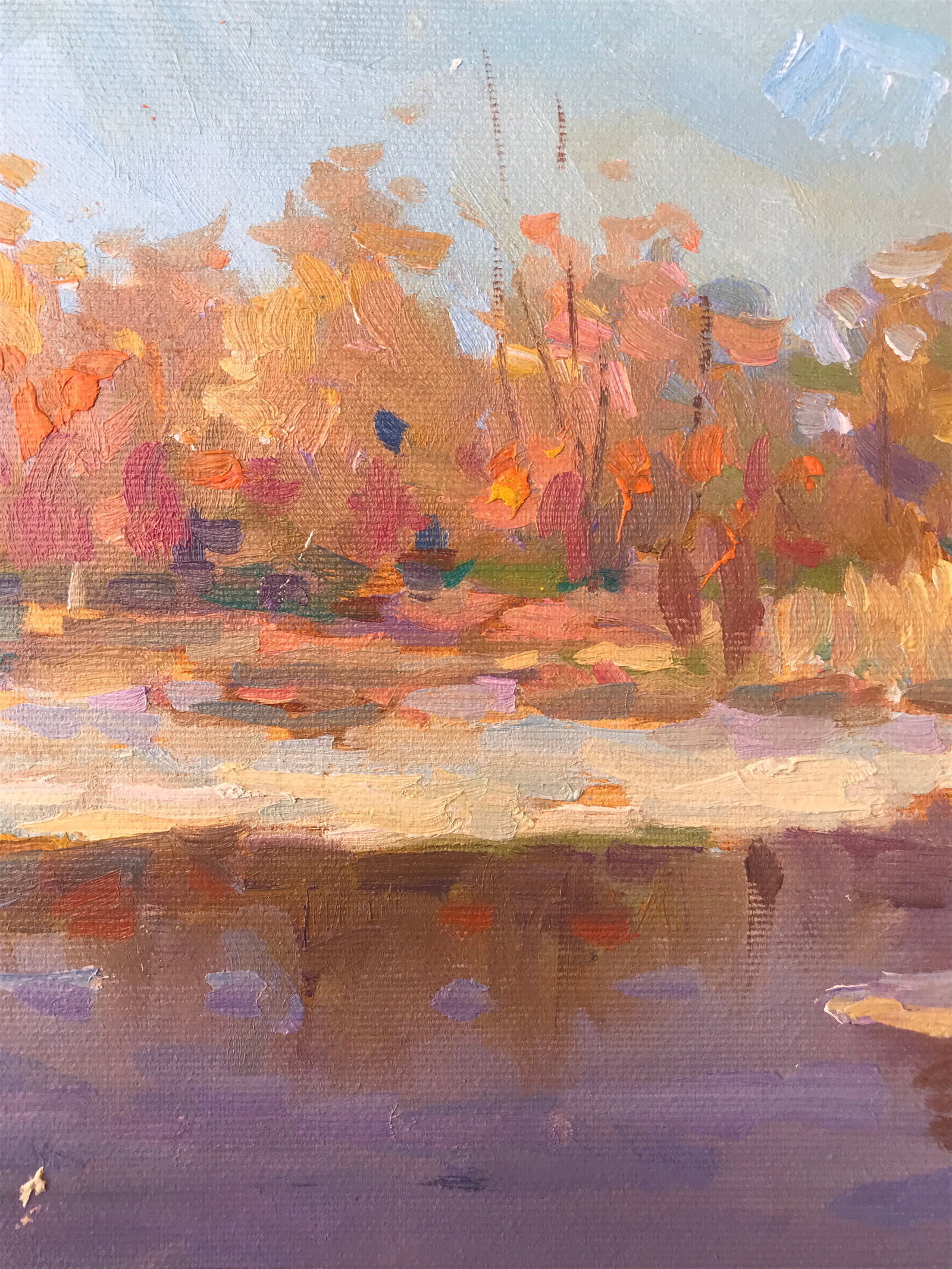 Oil painting The Coming Home Trees Sergey Ivanovich - 6