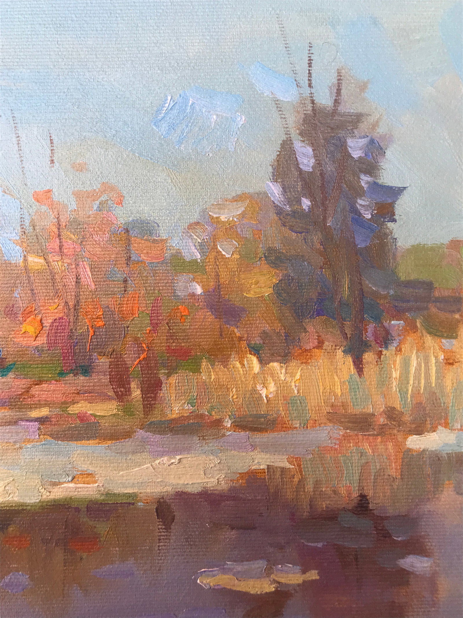 Oil painting The Coming Home Trees Sergey Ivanovich - 8