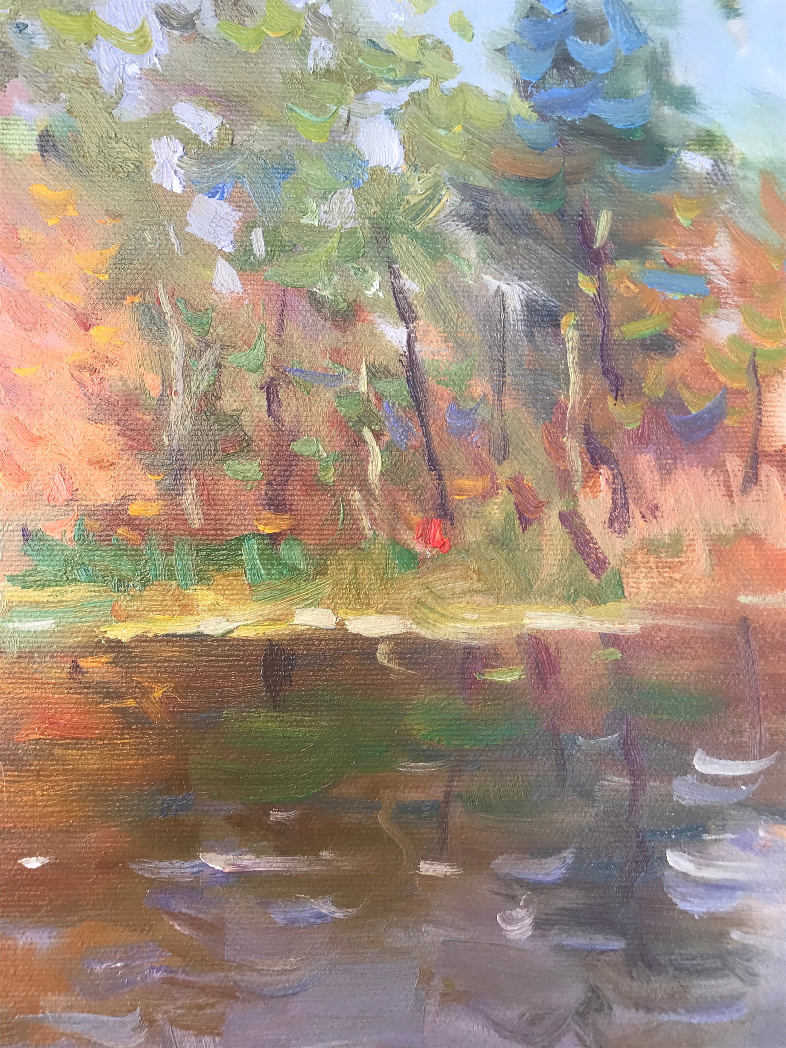 Oil painting water reflection Sergey Ivanovich - 10