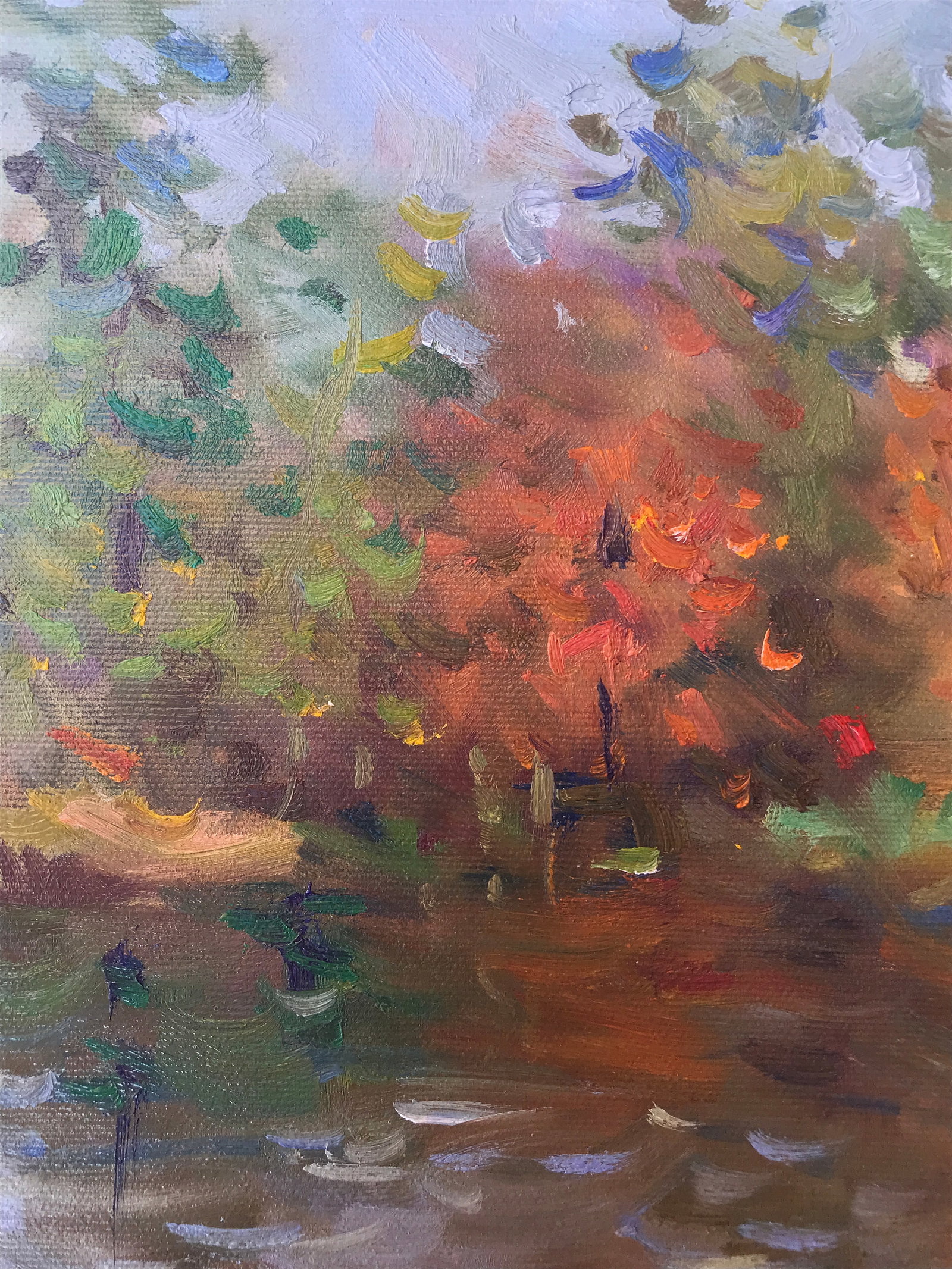 Oil painting water reflection Sergey Ivanovich - 3