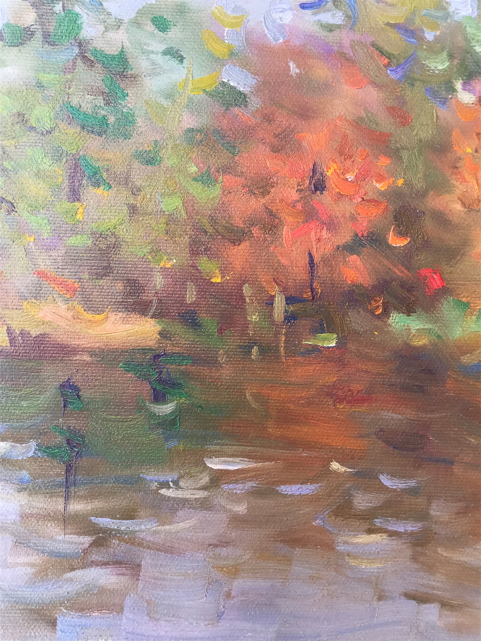 Oil painting water reflection Sergey Ivanovich - 4